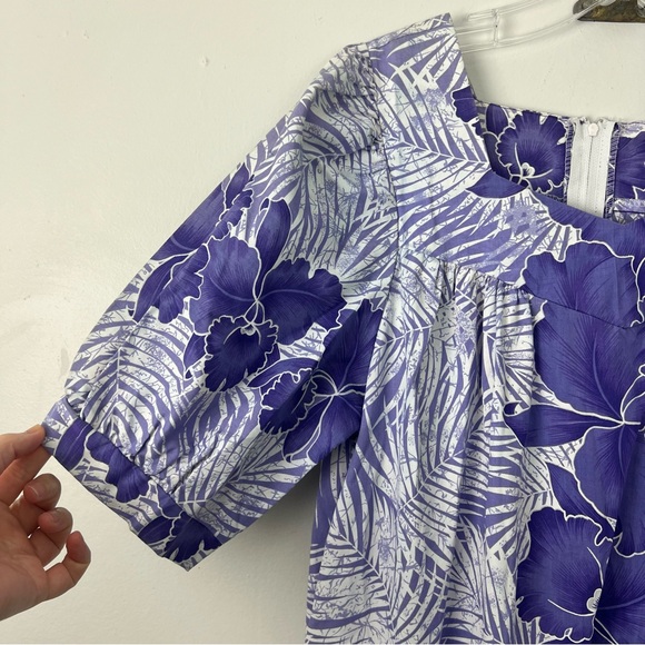 Royal Creations Hawaiian Purple Floral Maxi Dress - Picture 3 of 8